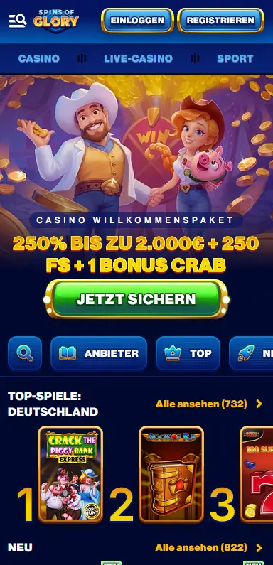 Spinsofglory App Vorschau